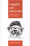Cover for Canetti and Nietzsche