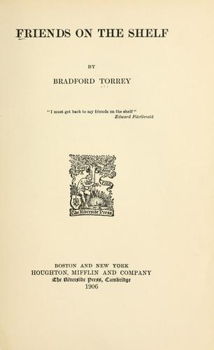 Cover for Friends on the shelf