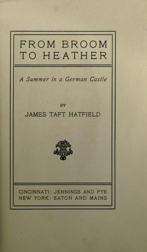 Cover for From broom to heather