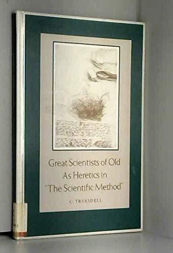 Cover for Great scientists of old asheretics in "the scientific method"