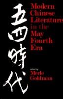 Cover for Modern Chinese Literature in the May Fourth Era (Harvard East Asian Series)