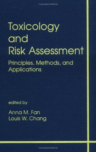 Cover for Toxicology and Risk Assessment