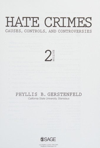 Cover for Hate crimes