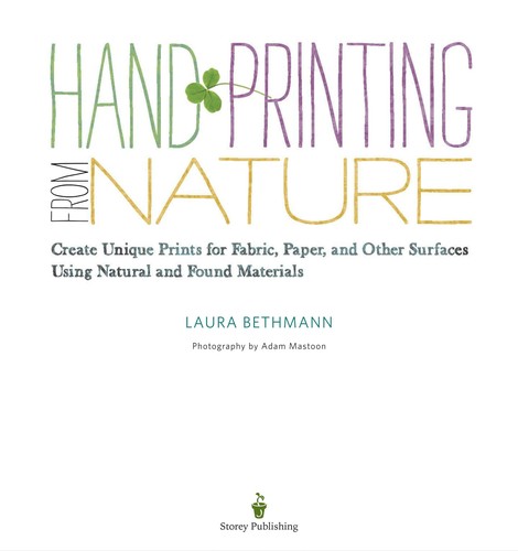 Cover for Hand printing from nature