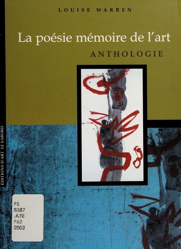 Cover for La poésie mémoire de l'art