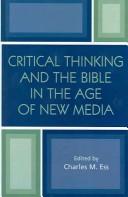 Cover for Critical Thinking and the Bible in the Age of New Media