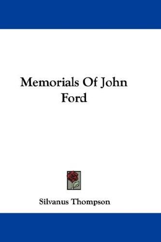 Cover for Memorials Of John Ford