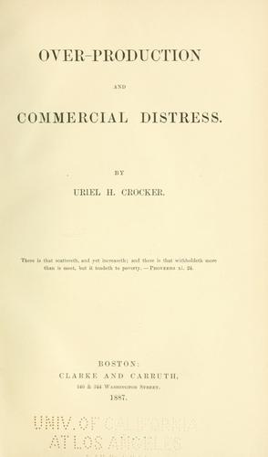 Cover for Over-production and commercial distress