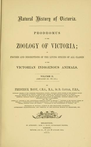 Cover for Natural history of Victoria.