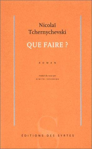 Cover for Que faire ?