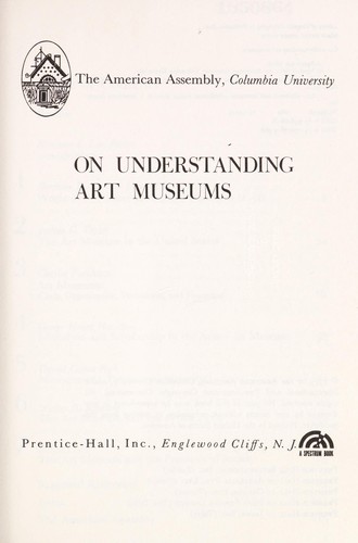 Cover for On understanding art museums.
