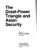 Cover for The Great-power triangle and Asian security