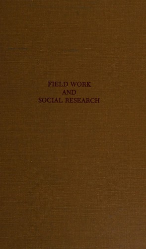 Cover for Field work and social research