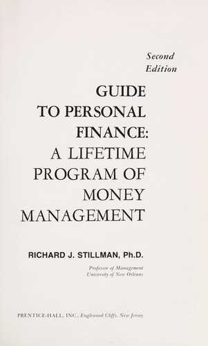 Cover for Guide to personal finance