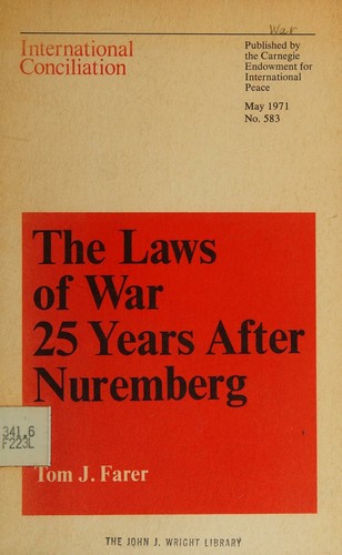 Cover for The laws of war 25 years after Nuremberg