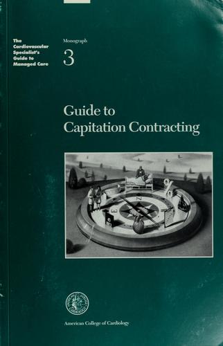 Cover for Guide to capitation contracting.