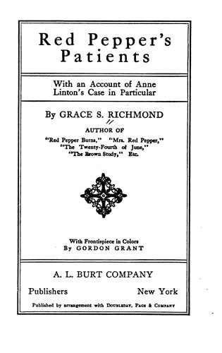 Cover for Red Pepper's patients
