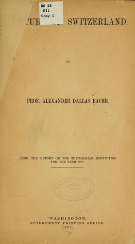 Cover for Lecture on Switzerland