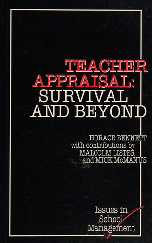 Cover for Teacher Appraisal