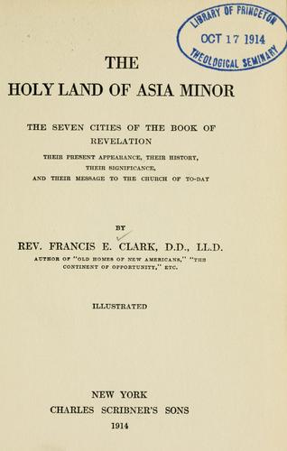 Cover for The Holy Land of Asia Minor.