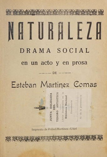 Cover for Naturaleza