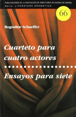 Cover for Cuarteto para cuatro actores. Ensayos para siete