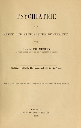 Cover for Psychiatrie für ärzte und studierende
