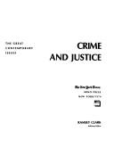 Cover for Crime and justice