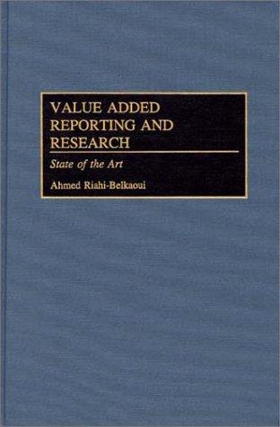 Cover for Value Added Reporting and Research