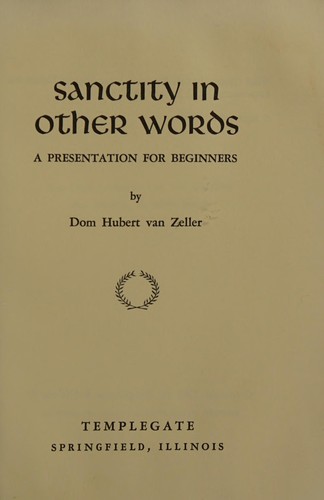 Cover for Sanctity in Other Words