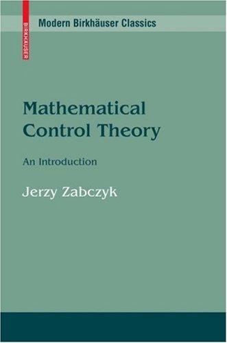Cover for Mathematical Control Theory