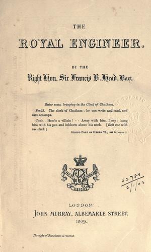 Cover for The royal engineer.