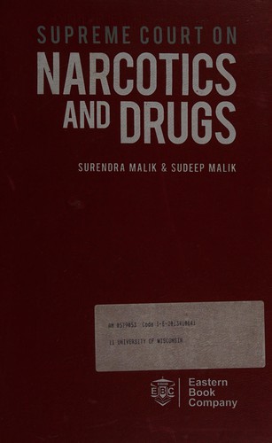 Cover for Supreme Court on narcotics and drugs