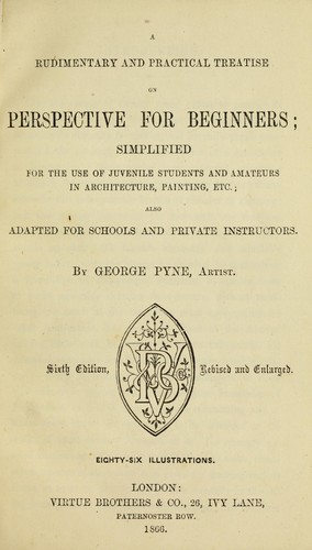 Cover for A rudimentary and practical treatise on perspective for beginners