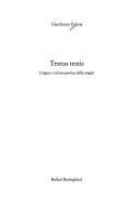Cover for Textus testis