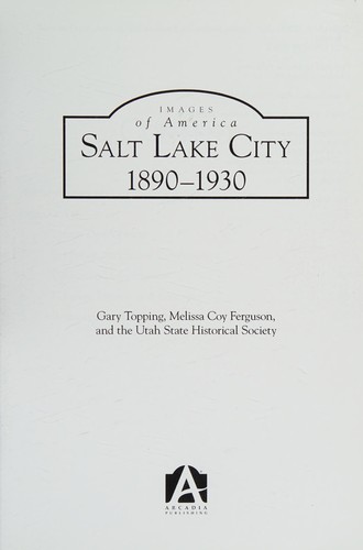 Cover for Salt Lake City, 1890-1930