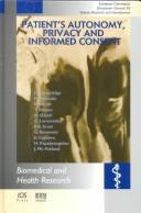 Cover for Patient's Autonomy, Privacy and Informed Consent (Biomedical and Health Research, V. 40)