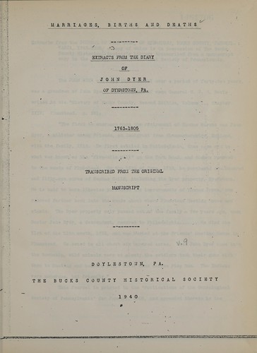 Cover for Marriages, births and deaths