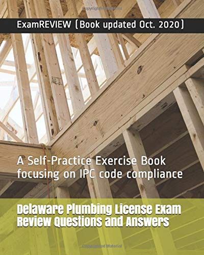 Cover for Delaware Plumbing License Exam Review Questions and Answers