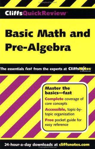 Cover for Basic Math and Pre-Algebra (Cliffs Quick Review)