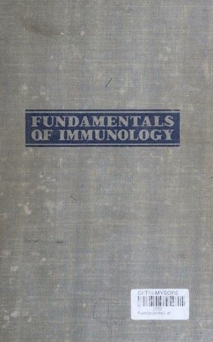 Cover for Fundamentals of immunology