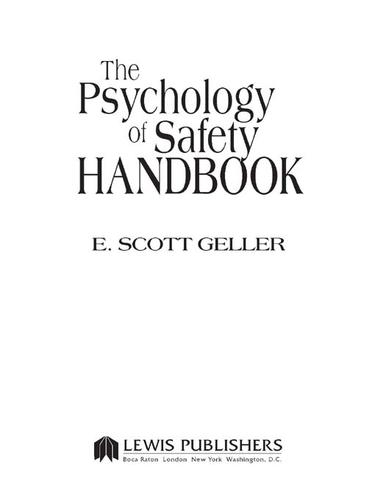 Cover for The Psychology of Safety Handbook