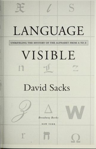 Cover for Language visible