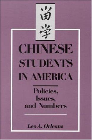 Cover for Chinese Students in America