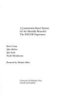 Cover for A Community-Based System for the Mentally Retarded