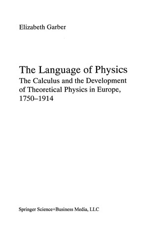 Cover for The Language of Physics