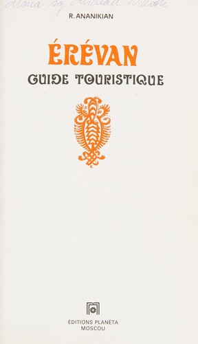 Cover for Erévan