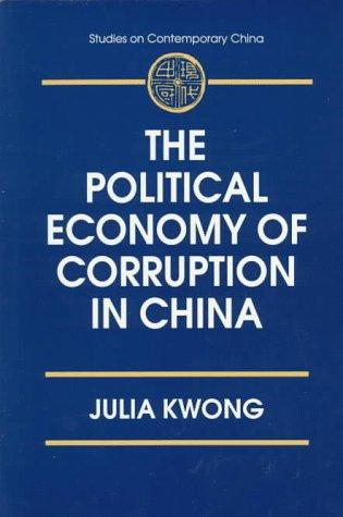 Cover for The political economy of corruption in China