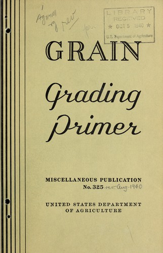 Cover for Grain grading primer