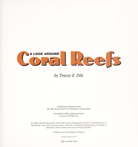 Cover for A look around coral reefs